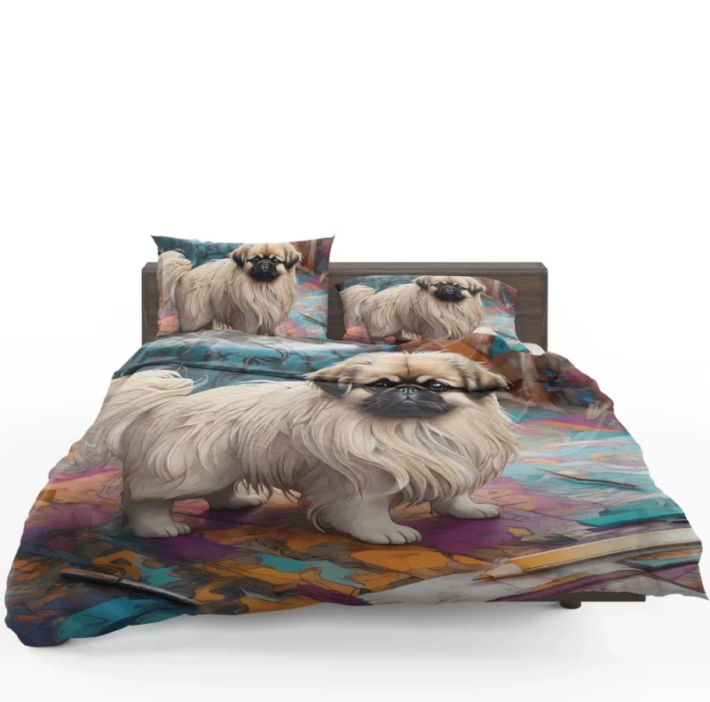 Imperial Elegance Pekingese Dog Companion Bedding Set 1