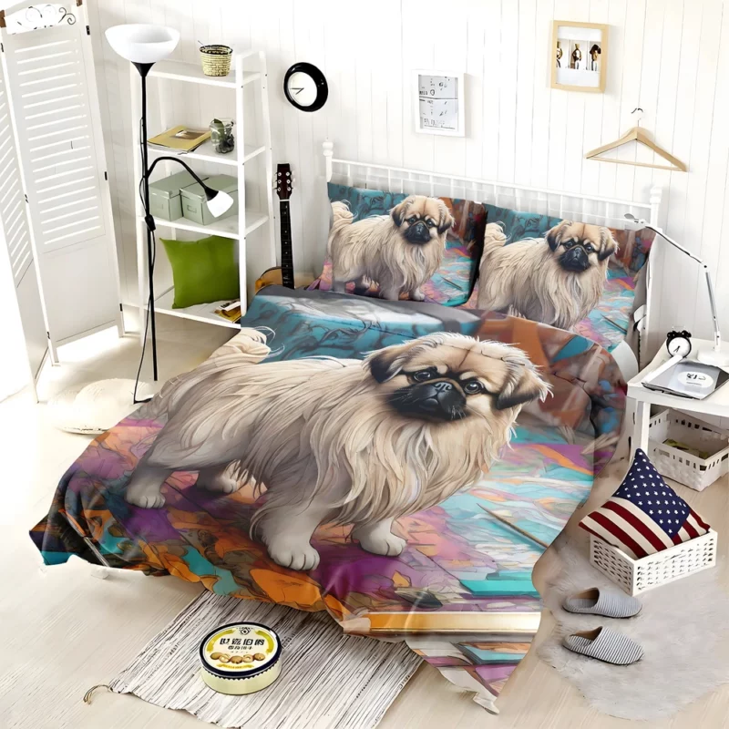 Imperial Elegance Pekingese Dog Companion Bedding Set