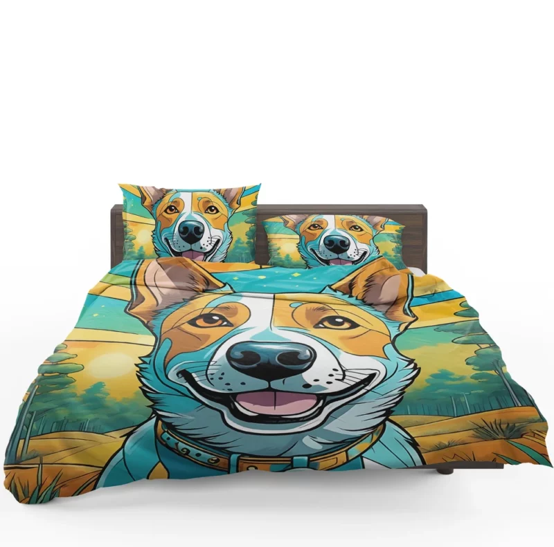 Intelligent Australian Cattle Dog Canine Wit Bedding Set 1