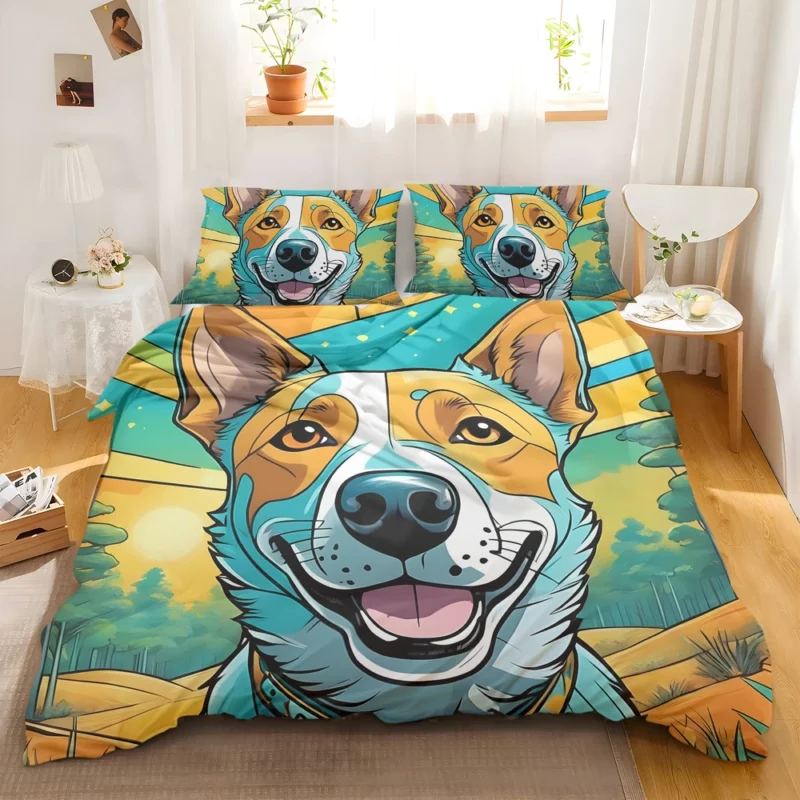 Intelligent Australian Cattle Dog Canine Wit Bedding Set 2