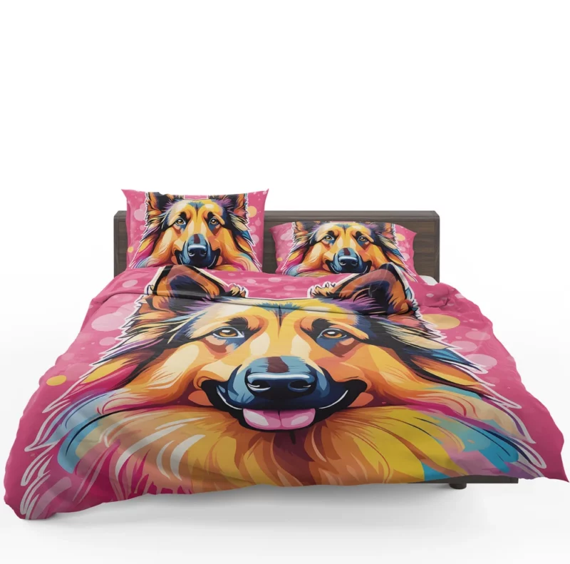 Intelligent Belgian Tervuren Dog Companion Bedding Set 1