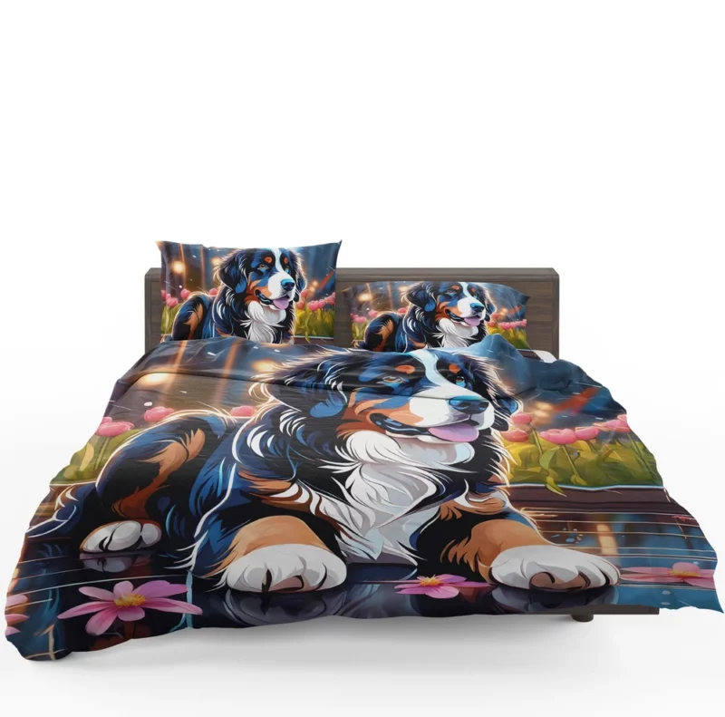 Intelligent Bernese Mountain Dog Explorer Bedding Set 1