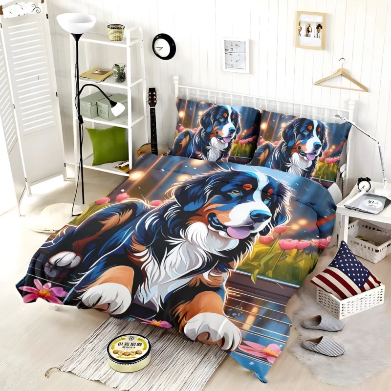 Intelligent Bernese Mountain Dog Explorer Bedding Set