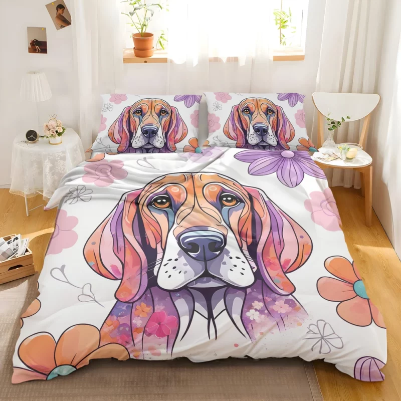 Intelligent Bloodhound Dog Explorer Bedding Set 2