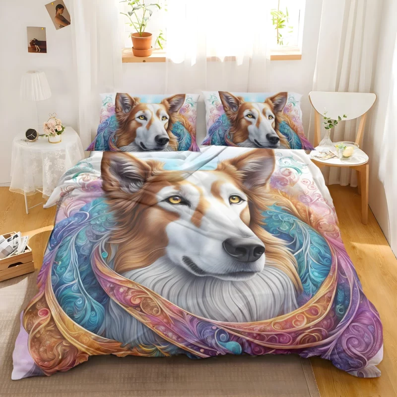 Intelligent Borzoi Dog Explorer Bedding Set 2