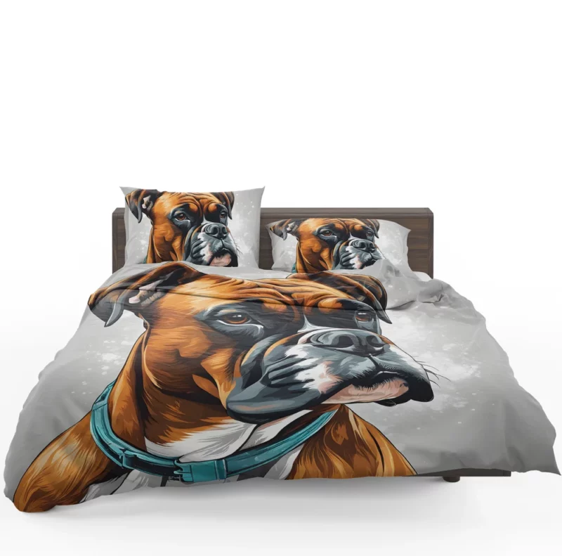 Intelligent Boxer Dog Enthusiast Bedding Set 1