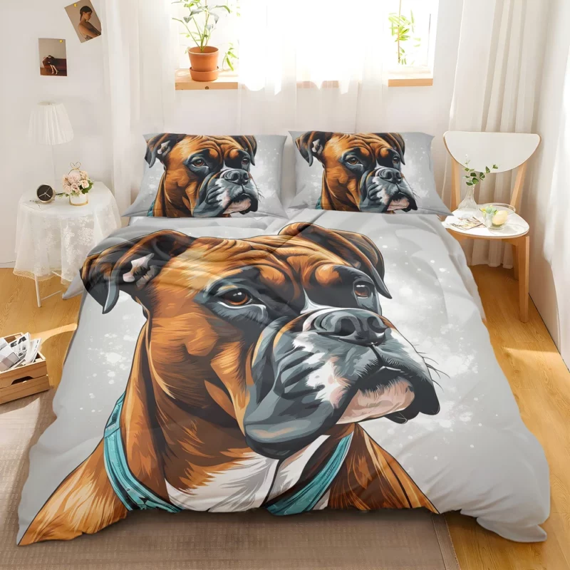 Intelligent Boxer Dog Enthusiast Bedding Set 2