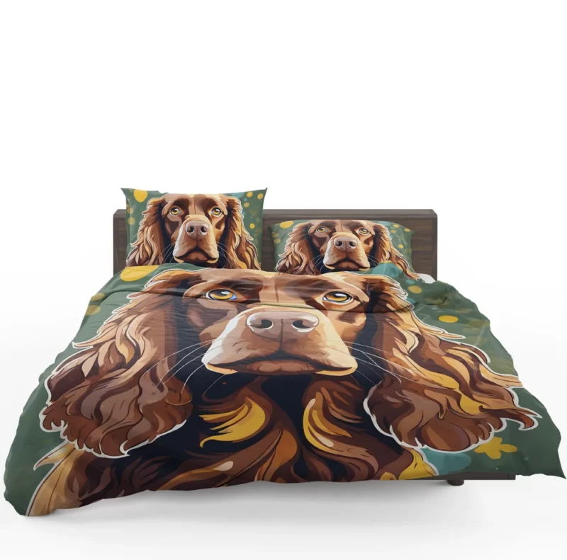 Intelligent Boykin Spaniel Dog Explorer Bedding Set 1