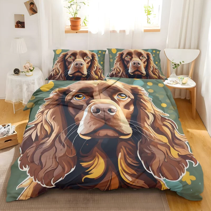 Intelligent Boykin Spaniel Dog Explorer Bedding Set 2