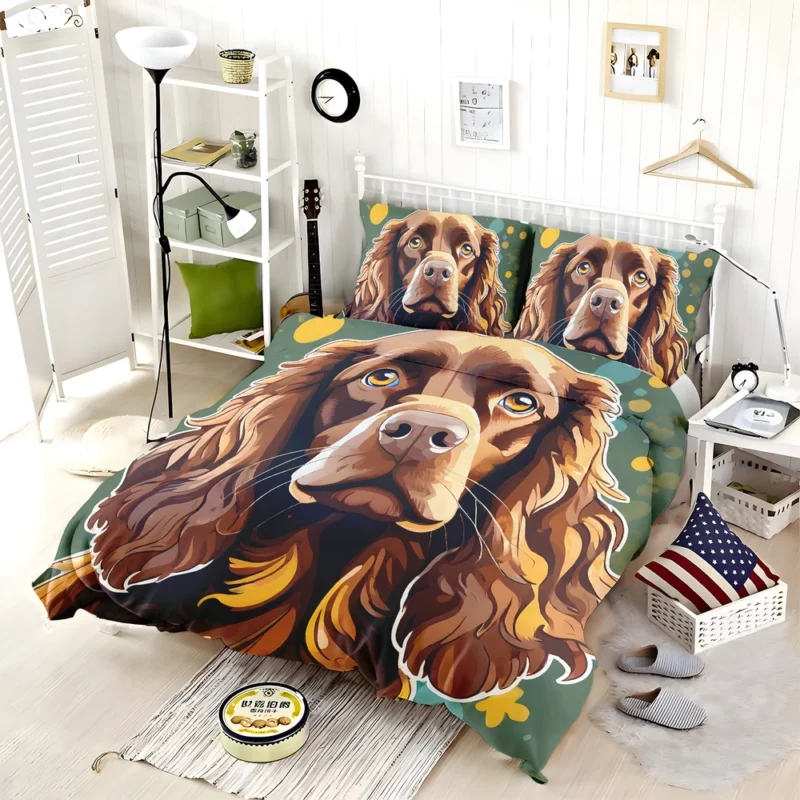 Intelligent Boykin Spaniel Dog Explorer Bedding Set