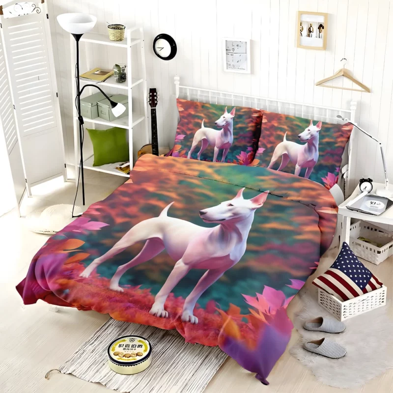 Intelligent Bull Terrier Dog Explorer Bedding Set