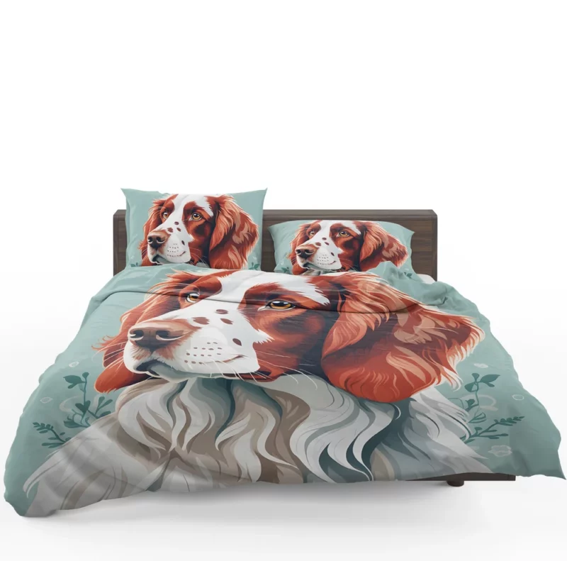 Irish Red and White Setter Pup Teen Surprise Bedding Set 1