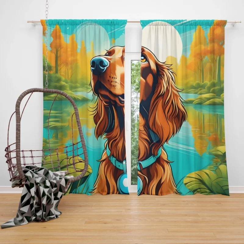 Irish Setter Bond Teen Companion Curtain