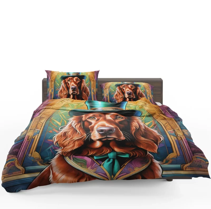 Irish Setter Playful Charm Teen Dog Joy Bedding Set 1