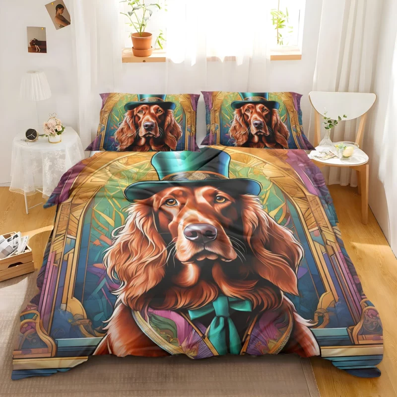 Irish Setter Playful Charm Teen Dog Joy Bedding Set 2