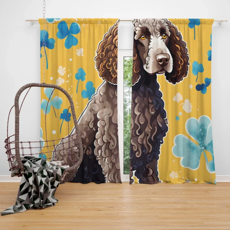 Irish Water Spaniel Bond Teen Companion Curtain