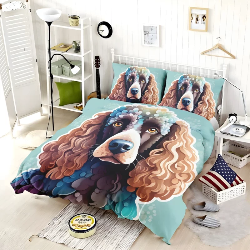 Irish Water Spaniel Charm Teen Dog Gift Bedding Set