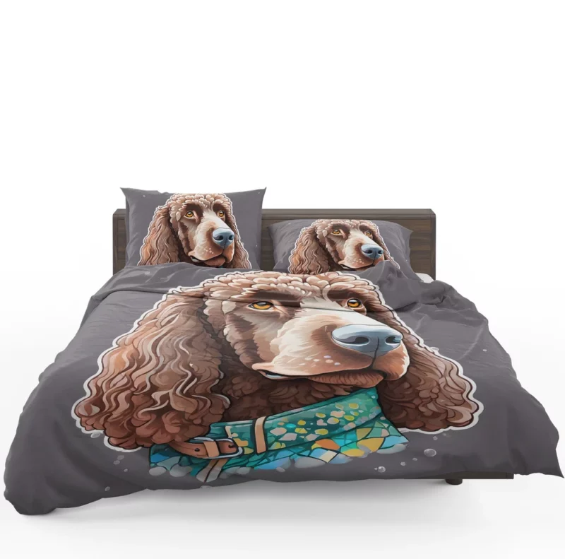 Irish Water Spaniel Pup Teen Surprise Bedding Set 1