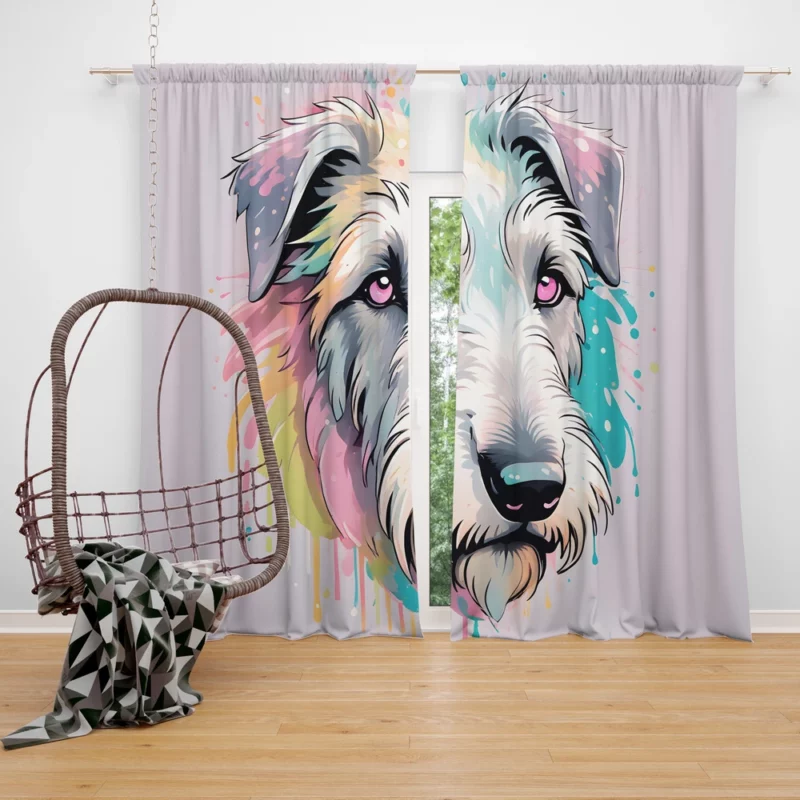 Irish Wolfhound Bond Teen Companion Curtain