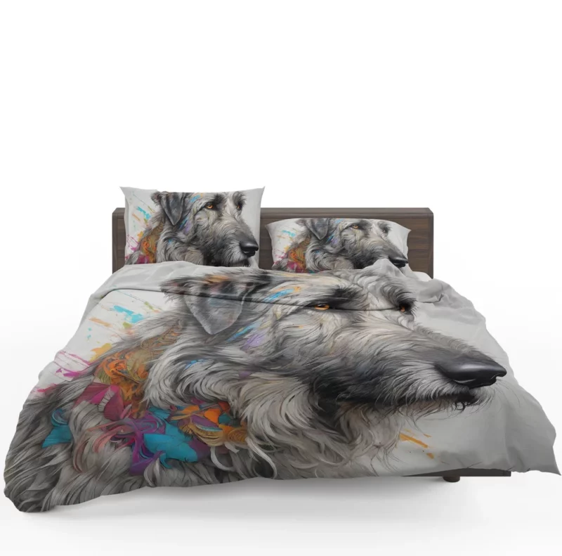 Irish Wolfhound Playful Charm Teen Dog Joy Bedding Set 1