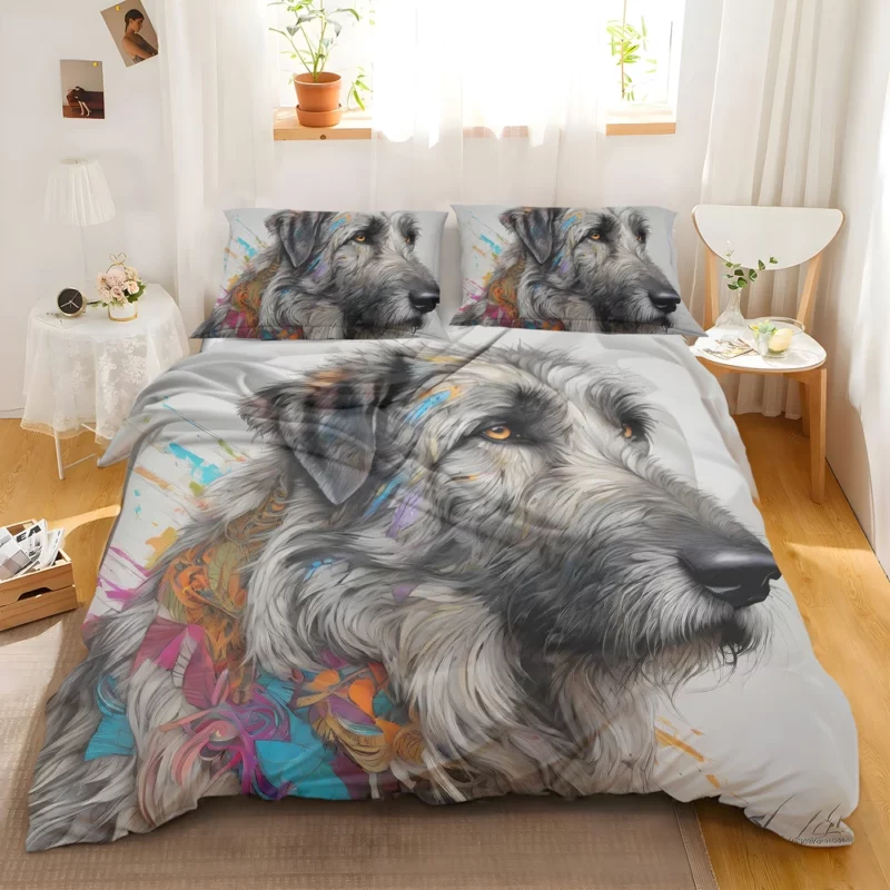 Irish Wolfhound Playful Charm Teen Dog Joy Bedding Set 2