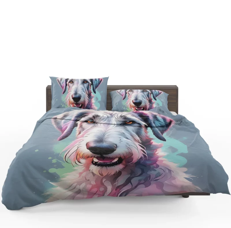 Irish Wolfhound Pup Teen Birthday Surprise Bedding Set 1