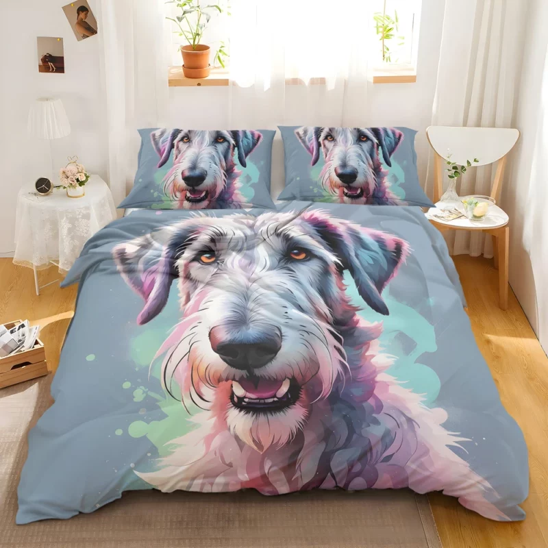 Irish Wolfhound Pup Teen Birthday Surprise Bedding Set 2