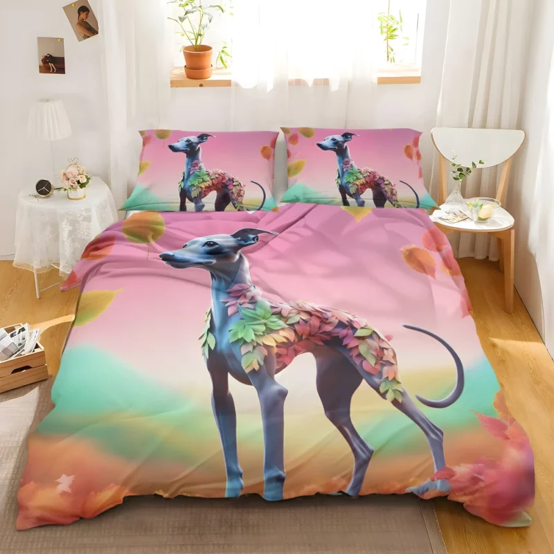 Italian Greyhound Charm Teen Dog Gift Bedding Set 2