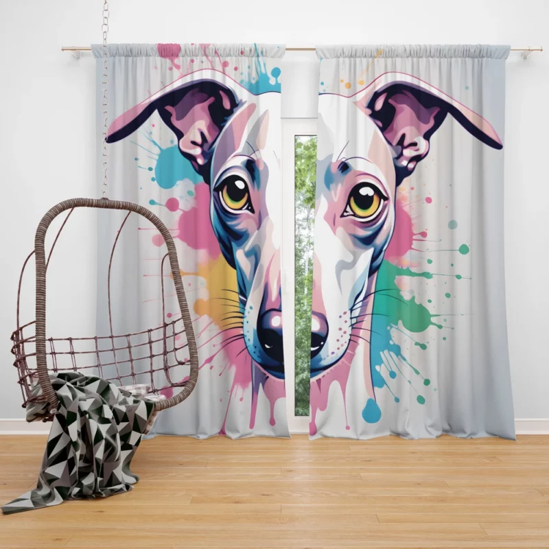 Italian Greyhound Love Teen Gifted Joy Curtain