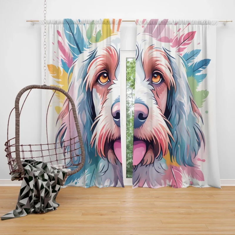 Italiano Majesty Spinone Dog Curtain