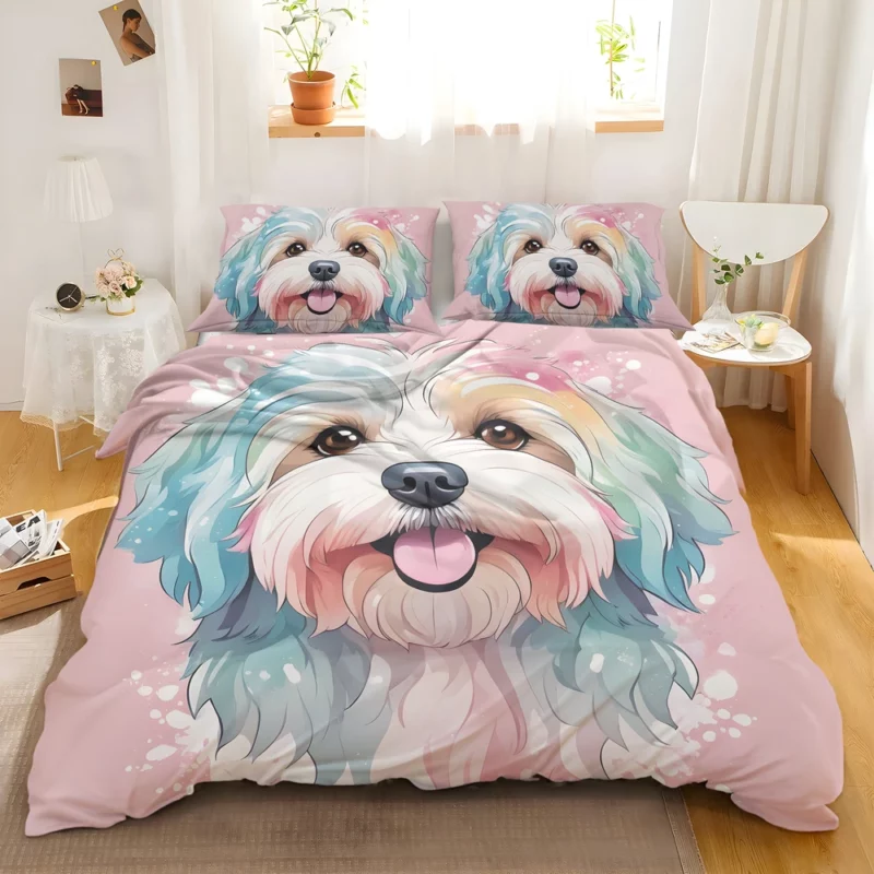 Joyful Havanese Love Gift Surprise Bedding Set 2