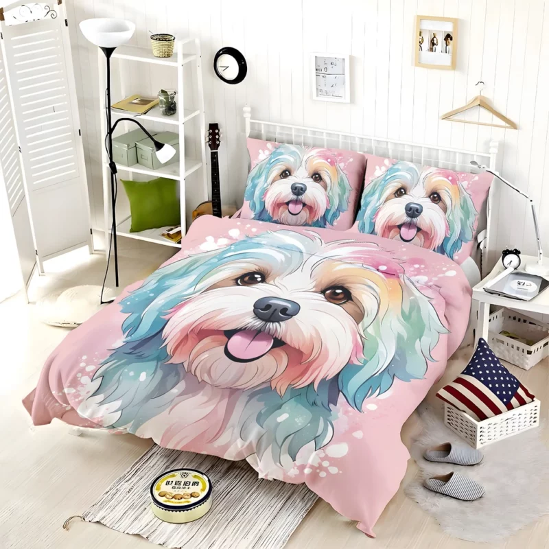 Joyful Havanese Love Gift Surprise Bedding Set