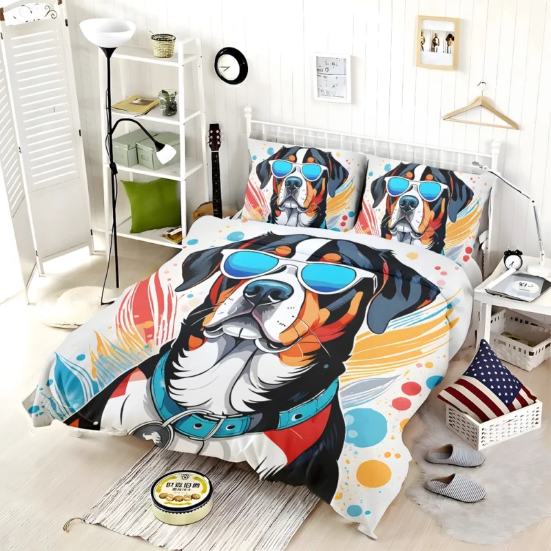 Joyful Surprise Greater Swiss Mountain Dog Gift Bedding Set