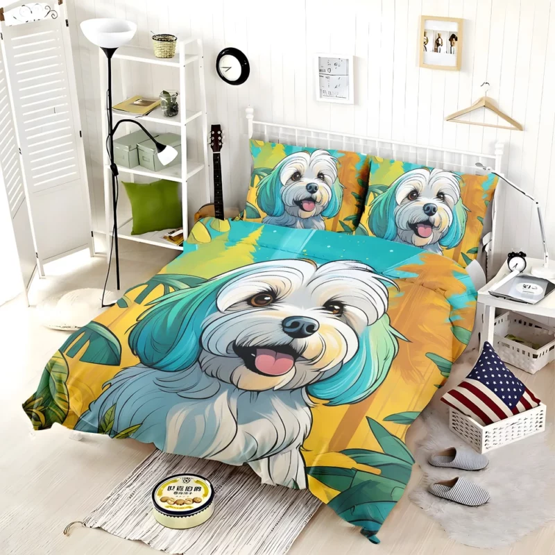 Joyful Surprise Havanese Dog Gift Bedding Set