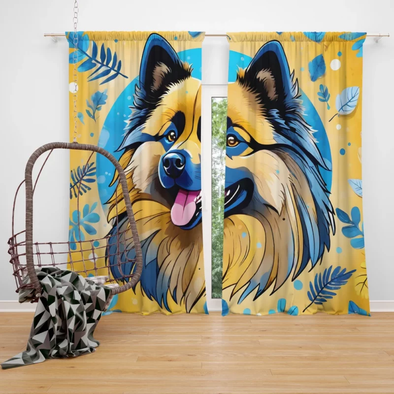 Keeshond Love Teen Gifted Joy Curtain