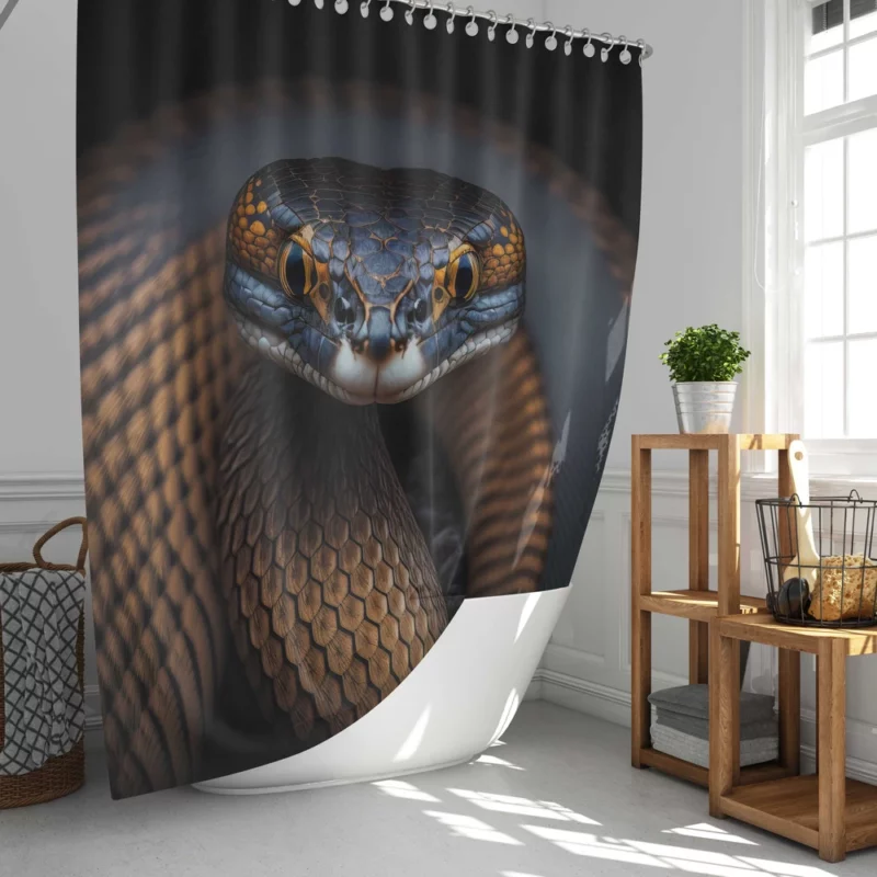 King Cobra Closeup Shower Curtain