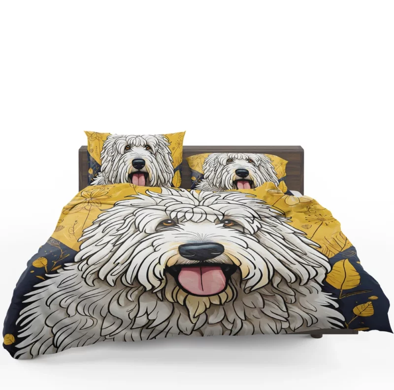 Komondor Dog Delight Teen Joyful Surprise Bedding Set 1