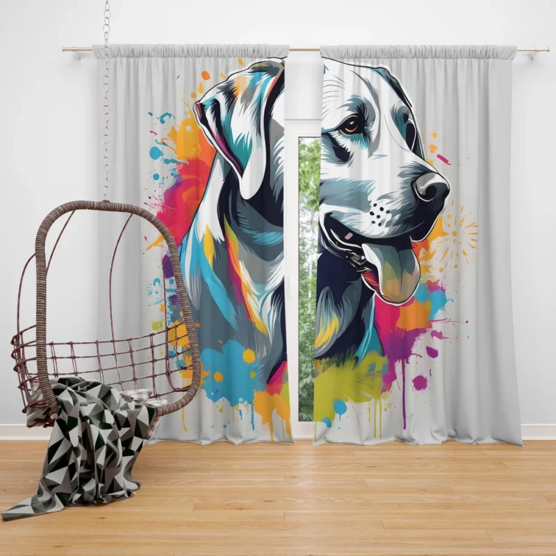 Labrador Retriever Love Teen Gifted Joy Curtain