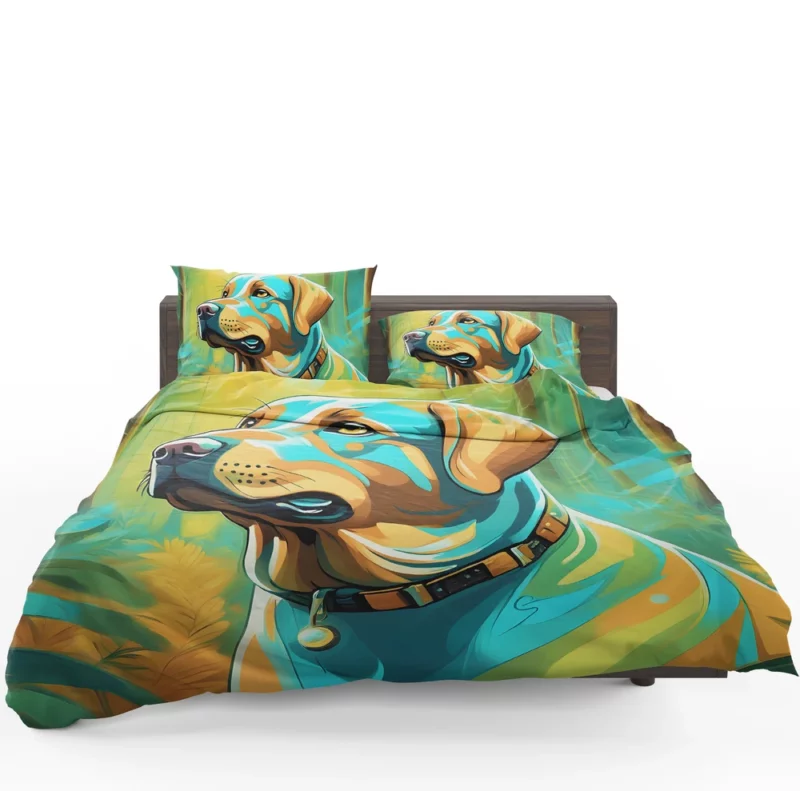 Labrador Retriever Pup Teen Birthday Surprise Bedding Set 1