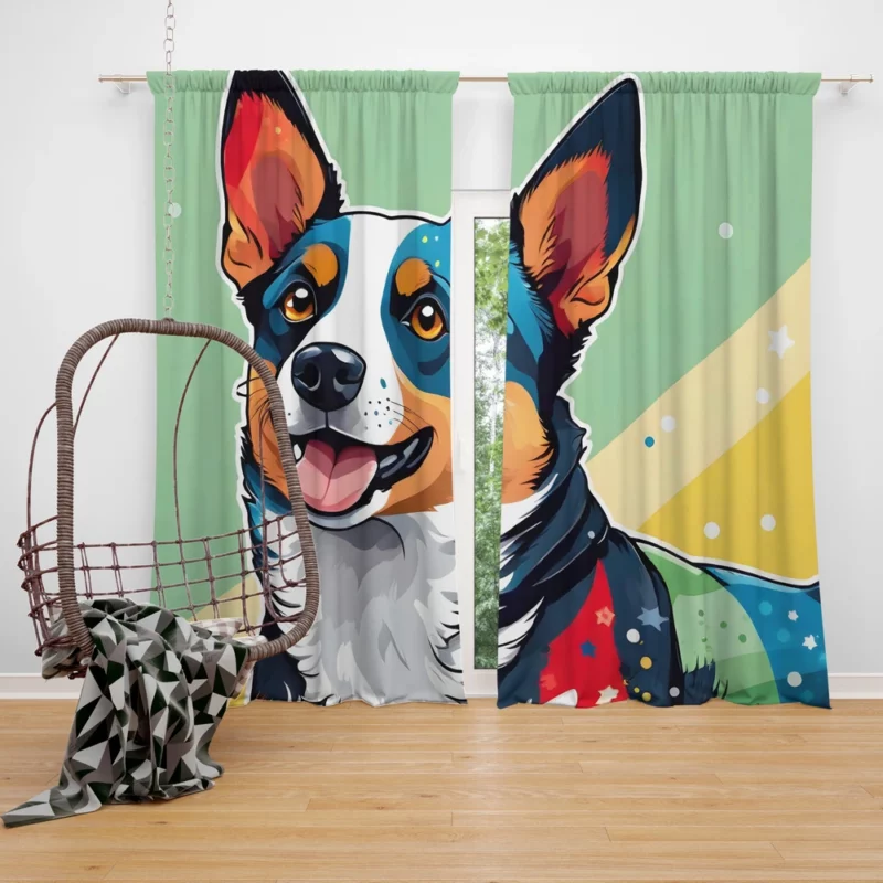 Lancashire Heeler Bond Teen Companion Curtain