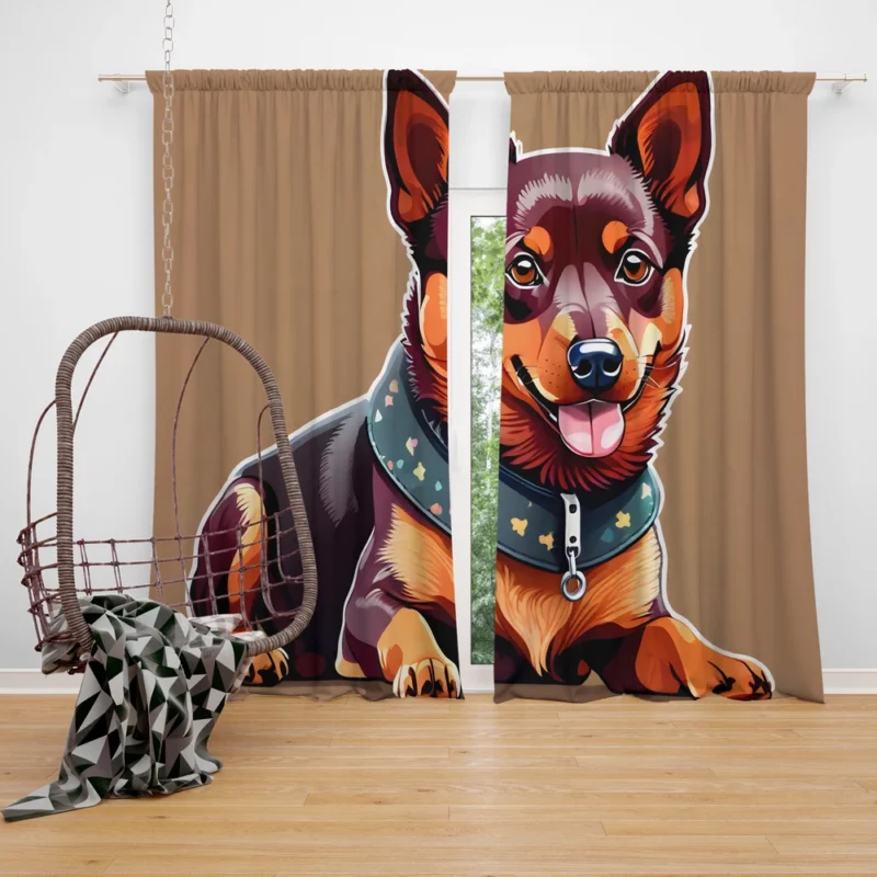 Lancashire Heeler Elegance Teen Gift Curtain