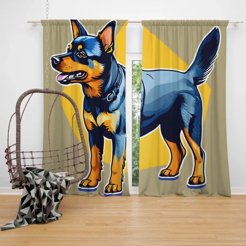 Lancashire Heeler Love Teen Gifted Joy Curtain