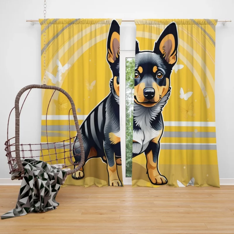 Lancashire Heeler Surprise Teen Joy Curtain