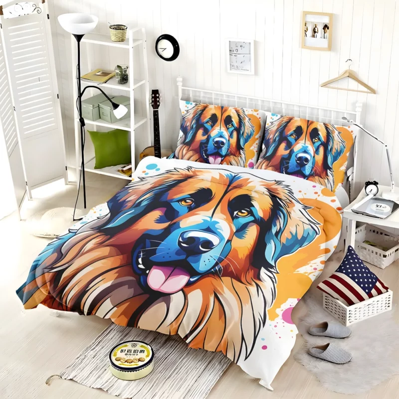 Leonberger Charm Teen Dog Gift Bedding Set