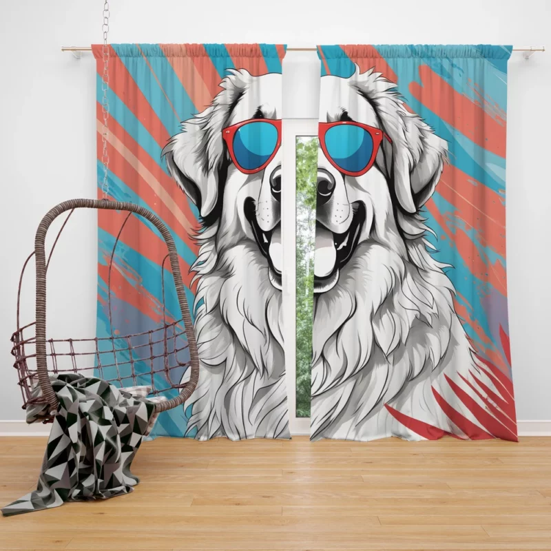 Leonberger Love Teen Gifted Joy Curtain