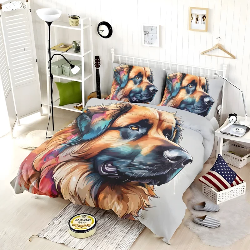 Leonberger Pup Teen Birthday Surprise Bedding Set