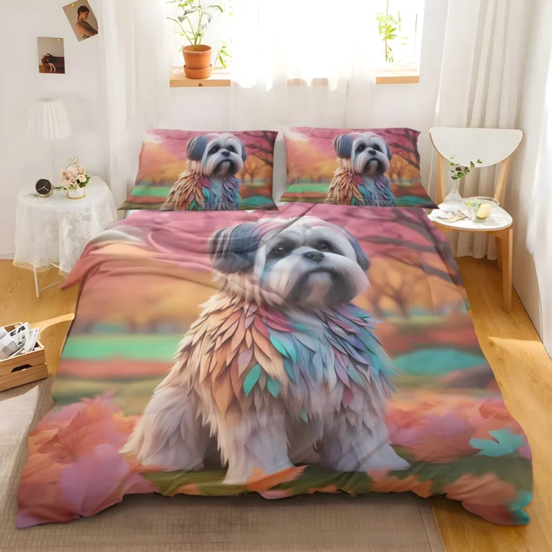 Lhasa Apso Charm Teen Dog Gift Bedding Set 2