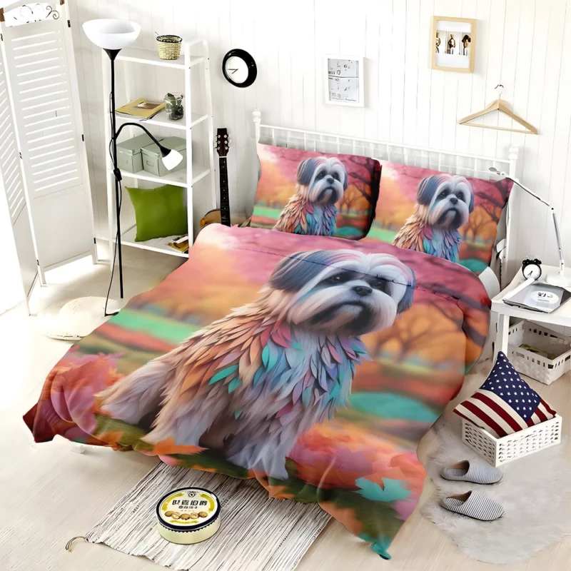 Lhasa Apso Charm Teen Dog Gift Bedding Set