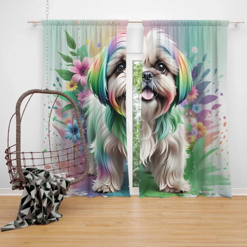 Lhasa Apso Love Teen Gifted Joy Curtain