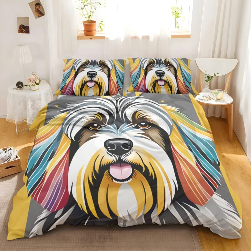 Lively Beauty Tibetan Terrier Dog Bedding Set 2